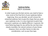 Eyebrow Styling