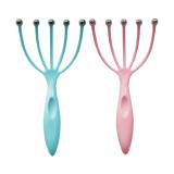 Best Selling Head Massager Five Finger Ball Plastic Scalp Massager Relieve Pressure Itch Massager For Head Rake Head Skin