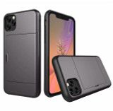 For iPhone Case Slide Armor Wallet Card Slots Holder