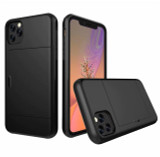 For iPhone Case Slide Armor Wallet Card Slots Holder
