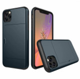 For iPhone Case Slide Armor Wallet Card Slots Holder