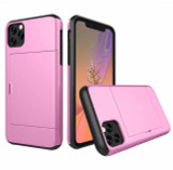 For iPhone Case Slide Armor Wallet Card Slots Holder