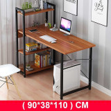 Upgraded Computer Laptop Desk 47" Modern Style Computer Desk with 4 Tiers Bookshelf for Home Office Studying Living Room