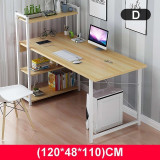 Upgraded Computer Laptop Desk 47" Modern Style Computer Desk with 4 Tiers Bookshelf for Home Office Studying Living Room