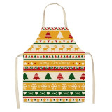 Linen Merry Christmas Apron Christmas Decorations for Home Kitchen