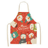 Linen Merry Christmas Apron Christmas Decorations for Home Kitchen Linen Merry Christmas Apron Christmas Decorations for Home Kitchen