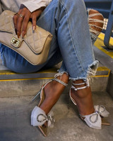 Bowtie Ankle Strap Heels