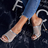 Mesh High Heel Mule