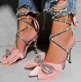 Bowtie Pointed Toe Sandals