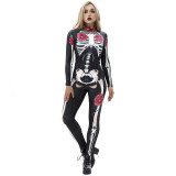 8Style Halloween Cosplay Costumes for Women Adult Scary Skeleton Bodysuit Print Long Sleeve Carnival Party Ghost Skull Dress 8Style Halloween Cosplay Costumes for Women Adult Scary Skeleton Bodysuit Print Long Sleeve Carnival Party Ghost Skull Dress