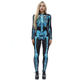 8Style Halloween Cosplay Costumes for Women Adult Scary Skeleton Bodysuit Print Long Sleeve Carnival Party Ghost Skull Dress 8Style Halloween Cosplay Costumes for Women Adult Scary Skeleton Bodysuit Print Long Sleeve Carnival Party Ghost Skull Dress