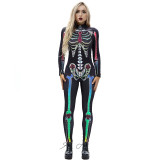 8Style Halloween Cosplay Costumes for Women Adult Scary Skeleton Bodysuit Print Long Sleeve Carnival Party Ghost Skull Dress 8Style Halloween Cosplay Costumes for Women Adult Scary Skeleton Bodysuit Print Long Sleeve Carnival Party Ghost Skull Dress