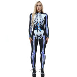 8Style Halloween Cosplay Costumes for Women Adult Scary Skeleton Bodysuit Print Long Sleeve Carnival Party Ghost Skull Dress 8Style Halloween Cosplay Costumes for Women Adult Scary Skeleton Bodysuit Print Long Sleeve Carnival Party Ghost Skull Dress