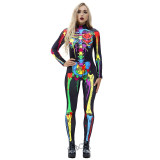8Style Halloween Cosplay Costumes for Women Adult Scary Skeleton Bodysuit Print Long Sleeve Carnival Party Ghost Skull Dress 8Style Halloween Cosplay Costumes for Women Adult Scary Skeleton Bodysuit Print Long Sleeve Carnival Party Ghost Skull Dress