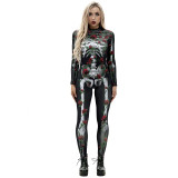 8Style Halloween Cosplay Costumes for Women Adult Scary Skeleton Bodysuit Print Long Sleeve Carnival Party Ghost Skull Dress 8Style Halloween Cosplay Costumes for Women Adult Scary Skeleton Bodysuit Print Long Sleeve Carnival Party Ghost Skull Dress