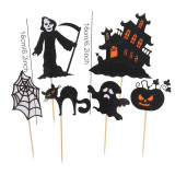 Halloween decoration LED witch hat skeleton Graveyard Haloween horror ghost pumpkin home garden decor Halloween party supplies