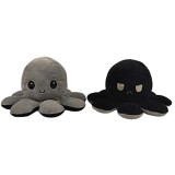 Plush Octopus Doll Kids Baby Toys Creative Cute Octopus Toys Marine Double-Sided Flip Doll Soft Reversible Puzzle Pulpo Poulpe #