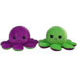 Plush Octopus Doll Kids Baby Toys Creative Cute Octopus Toys Marine Double-Sided Flip Doll Soft Reversible Puzzle Pulpo Poulpe #