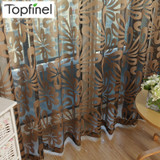 Topfinel Geometric Modern Window Sheer Curtain Panels for Living Room the Bedroom Kitchen
