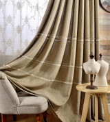 Modern Linen Curtains for Living Room Hollow Drapes for Bedroom Window Treatments Natural