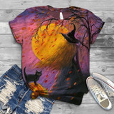 Harajuku Woman Tshirts Plus Size Women Short Sleeve Halloween Printed O-Neck T-Shirt Graphic Tee T Shirt For Women футболка