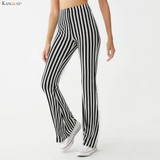 KANCOOLD pants Women Casual Striped Print Fashion Skinny Flare Pants Leggings Trousers sexy New pants women 2019Oct29