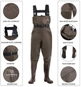 Fly Fishing Waders, Breathable Waders For Men And Women With Wading Belt