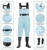 Fly Fishing Waders, Breathable Waders For Men And Women With Wading Belt