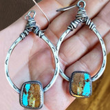 Vintage turquoise drop earrings