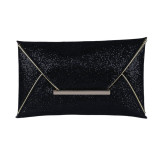 Fashion Style    Leather Clutch Bag  ElegantEnvelope Design Sparkling Sequins