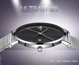 NIBOSI Ultra Thin Luxury Mens Watch