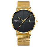 NIBOSI Ultra Thin Luxury Mens Watch