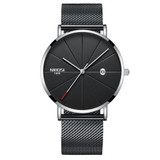 NIBOSI Ultra Thin Luxury Mens Watch