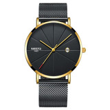 NIBOSI Ultra Thin Luxury Mens Watch