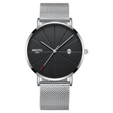 NIBOSI Ultra Thin Luxury Mens Watch