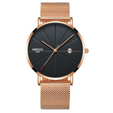 NIBOSI Ultra Thin Luxury Mens Watch