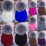 Pom Pom Knitted Beanie
