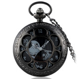 IBEINA Black Nightmare Before Christmas Quartz Pocket Watch