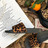 Leopard Print Womens Slides
