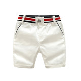 Tem Doger Little Boys Summer Outfits Stripe Short Sleeve Shirts + White Shorts 2 Piece