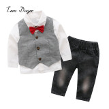 Tem Doger Little Boys Summer Outfits Stripe Short Sleeve Shirts + White Shorts 2 Piece