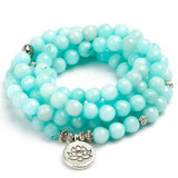 Natural Blue Chalcedony Bracelet Natural Blue Chalcedony Bracelet