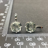Green Amethyst Sterling Silver Earrings
