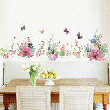 Flowers background Wall stickers