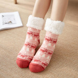 Women Solid Non-slip Warm Floor Socks