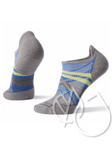 Smartwool PhD Run Light Elite Pattern Micro -L Light Gray