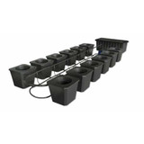 12-site Bubble Flow Buckets Hydroponic Grow system
