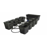 8-site Bubble Flow Buckets Hydroponic Grow system