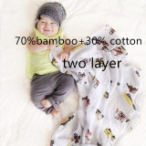 Red Flower Pattern Swaddle Blanket