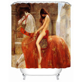 Horse Shower Curtain Eco-friendly Washable Bath Home Decor